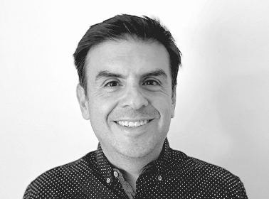 black and white portrait of a man