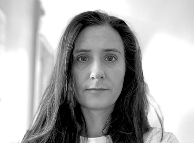 black and white portrait of a woman