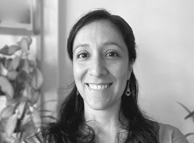 black and white portrait of a woman